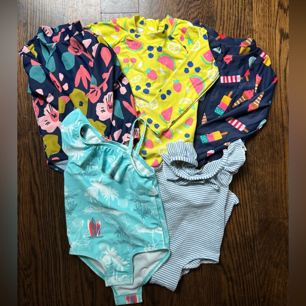 Baby girl 6-12 month swim bundle